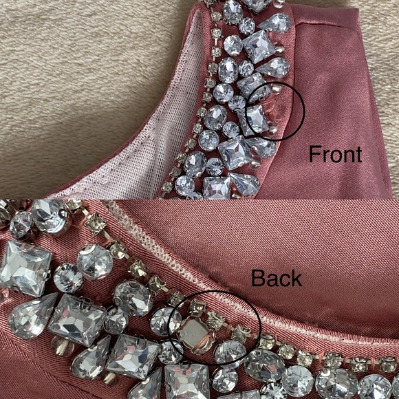 Ieena Mac Duggal 49093 rose pink gown - Picture 15 of 15